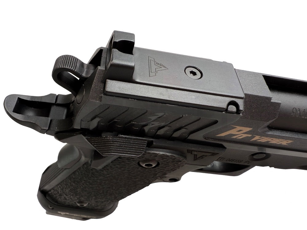 NGS】BATON airsoft BT-SAND VIPER BK ”PIT VIPER白彫” リアル刻印