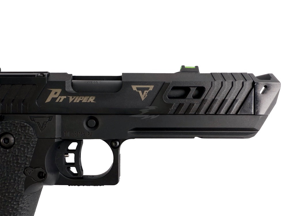 NGS】BATON airsoft BT-SAND VIPER BK ”PIT VIPER白彫” 刻印カスタム