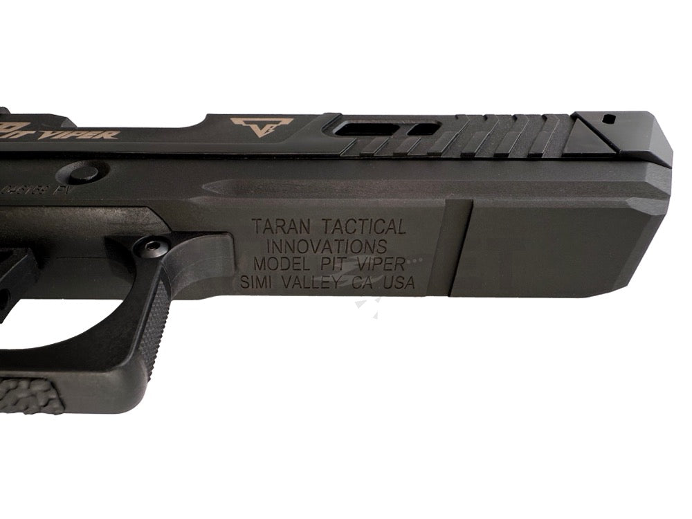 NGS】BATON airsoft BT-SAND VIPER BK ”PIT VIPER白彫” 刻印カスタム