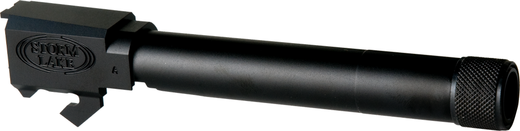 【DETONATOR】東京マルイXDM用　Storm Lakeタイプ サイレンサー対応 アルミアウターバレル＆ ネジカバーセット-Black 14mm逆ネジ