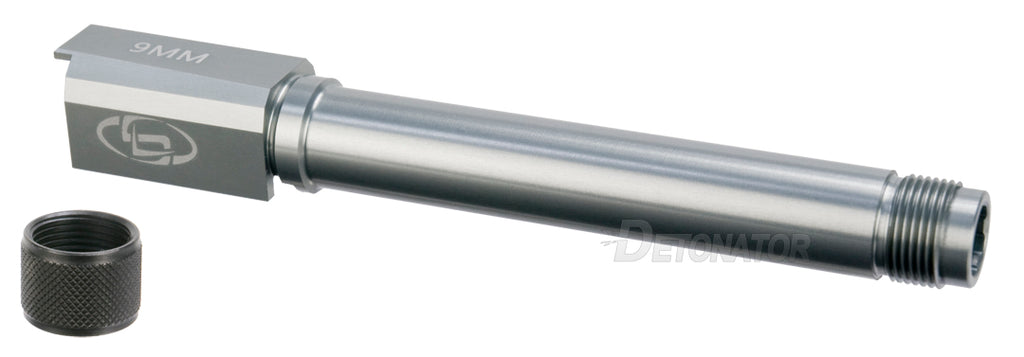 【DETONATOR】東京マルイSIG P226シリーズ用　Storm Lakeタイプ アルミアウターバレル-Silver 14mm正ネジ