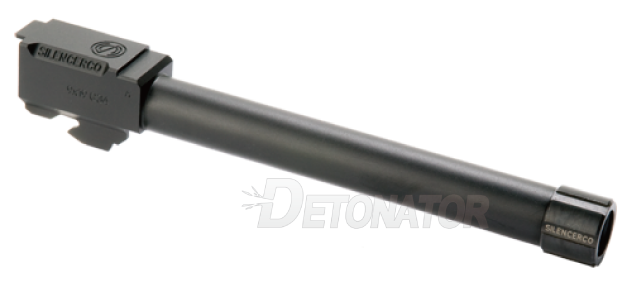 【DETONATOR】東京マルイGLOCK34 GEN3用　SilencerCoタイプ サイレンサー対応 アルミアウターバレル＆ ネジカバーセット-Black 14mm逆ネジ