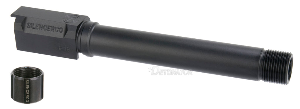 【DETONATOR】東京マルイSIG P226シリーズ用　SilencerCoタイプ アルミアウターバレル-Black 14mm正ネジ