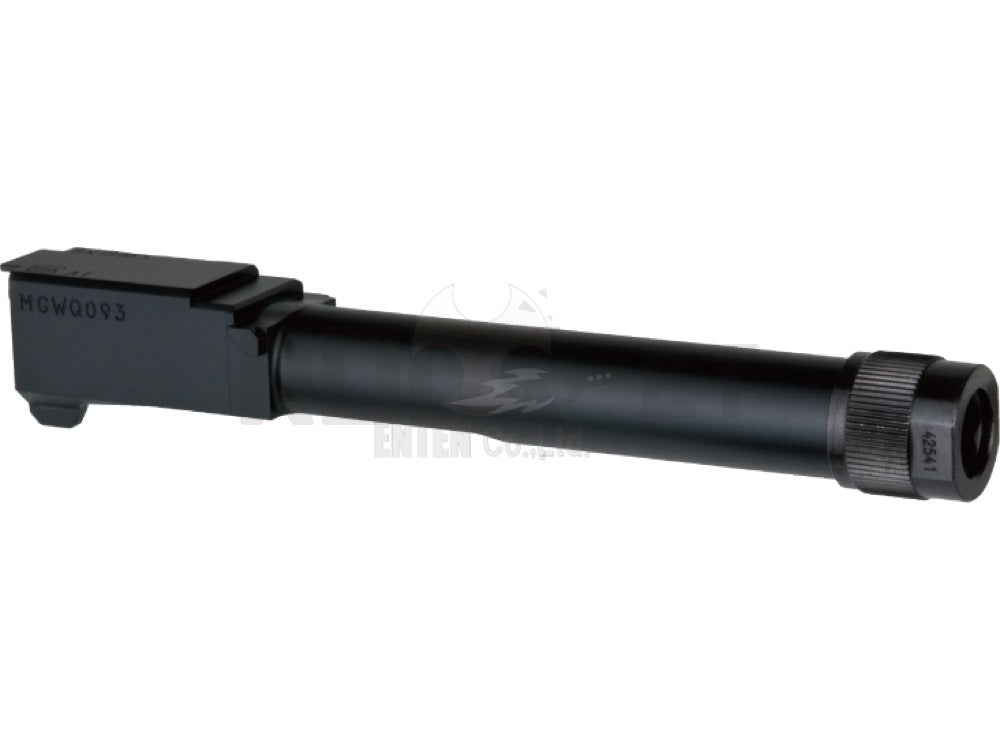【DETONATOR】東京マルイGLOCK17 GEN5用　SilencerCoタイプ サイレンサー対応 アルミアウターバレル＆ ネジカバーセット-Black 14mm逆ネジ