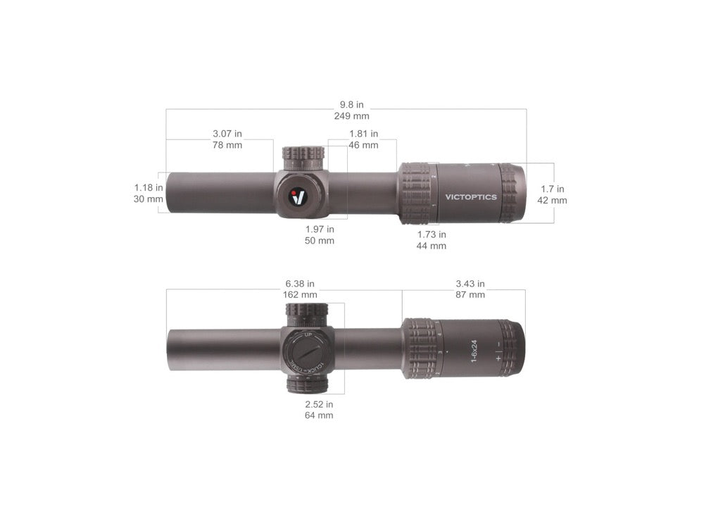 Vector Optics】Victoptics S6 1-6x24 ET Burnt Brown ライフル