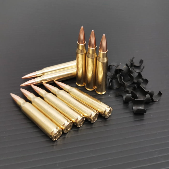 RIGHT】リアルダミーカート 5.56×45mmNATO弾 ベルトリンクセット 10