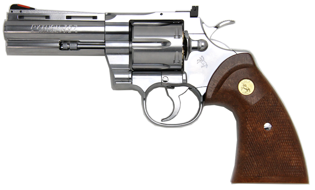 【タナカ】 Colt Python .357Magnum 4inch “R-model”  ステンレス･フィニッシュ ガスガン（2025年3月中旬再販予約）