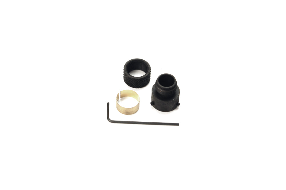 【KM企画】各メーカー製ベレッタM92F対応 3点保持式サイレンサーアダプター（逆ネジ）