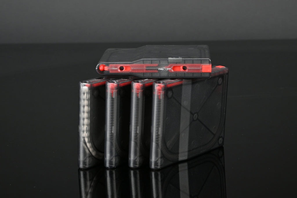 【SILVERBACK Airsoft】SRS25連軽量マガジン5本セット BK/ポリマー