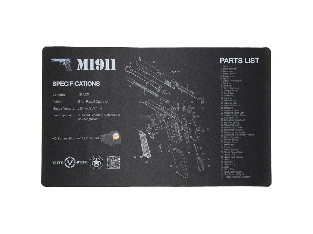 [Vector Optics] M1911 Gun Cleaning Bench Mat SCBM-03