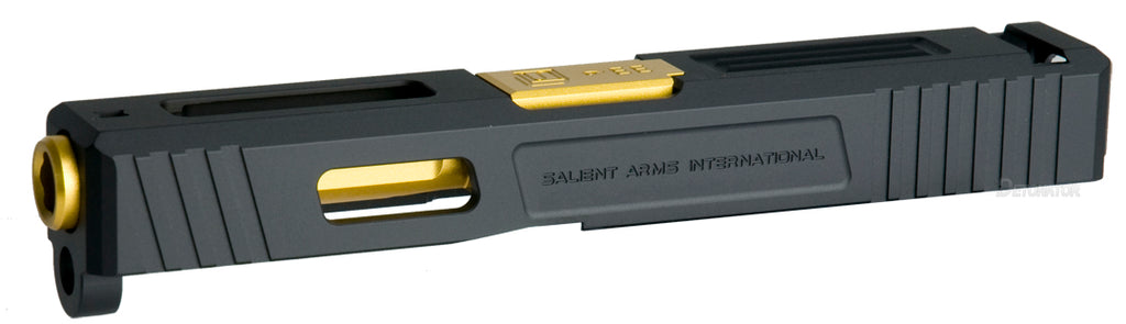 【DETONATOR】Salient Arms Tier1 Glock19 Gen3 カスタムスライド-Black