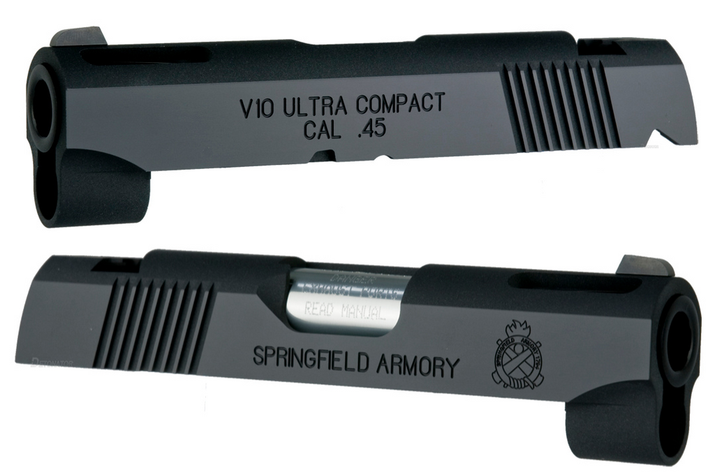 【DETONATOR】 Springfield Armory V10 Ultra Compact カスタムスライド-Black