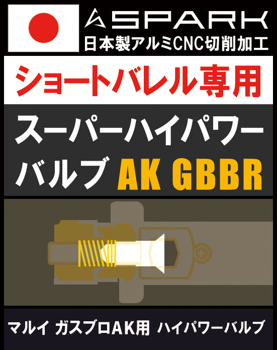 【SPARK】スーパーハイパワーバルブ 東京マルイ ガスブロAKシリーズ用