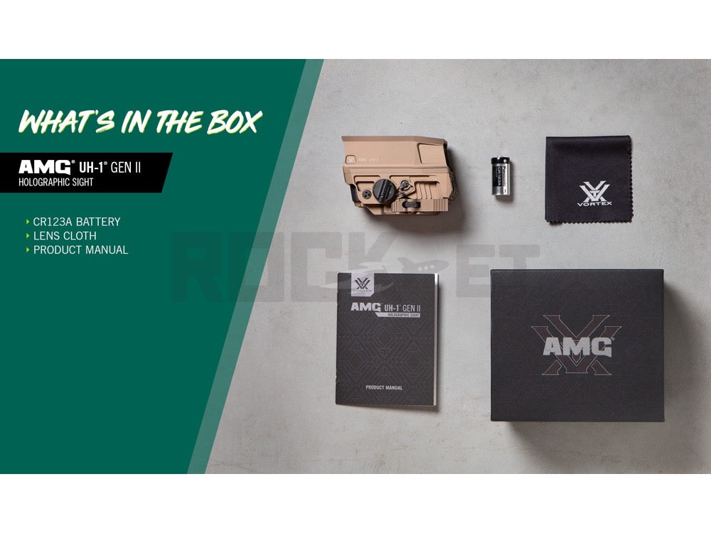 Vortex Optics】 AMG® UH-1® GEN II HOLOGRAPHIC SIGHT TAN