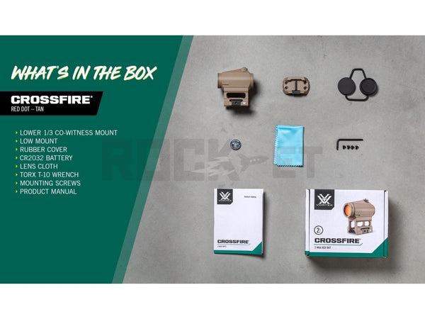 Vortex Optics】CROSSFIRE® RED DOT TAN（2025年4月18日新発売） – ROCK-et