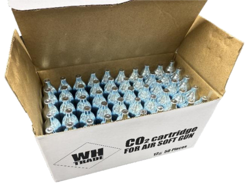 【WH TRADE】CO2 Cartridge (12g) for Airsoft Guns 50本入