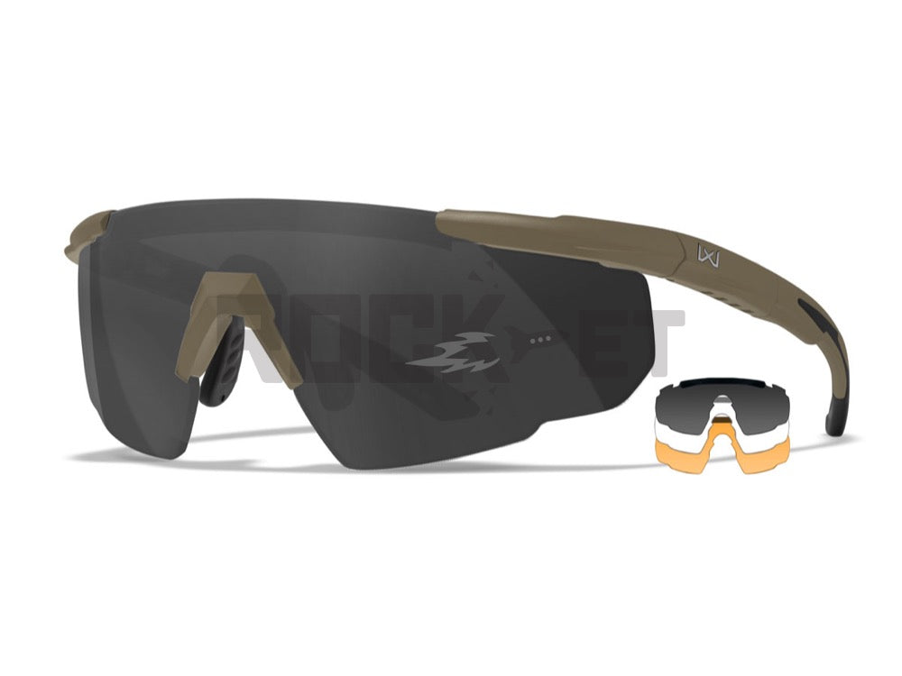【WILEY X】SABER ADVANCED 308 3LP Smoke Grey / Clear / Light Rust [Tan]