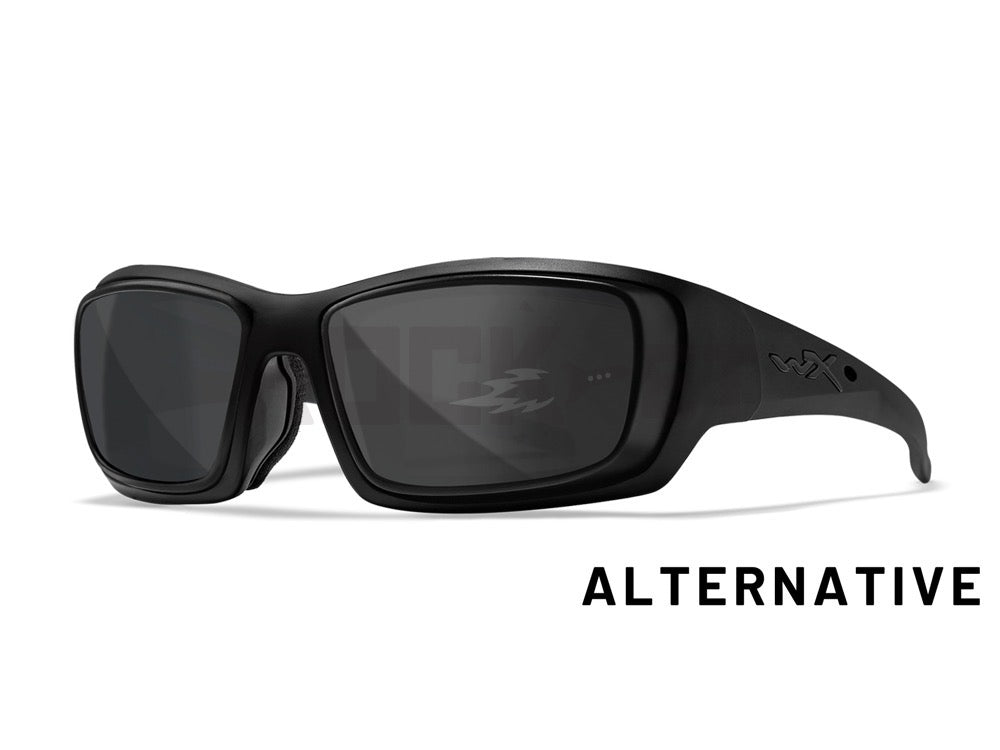 [WILEY X] WX SHADOW - ALTERNATIVE - Smoke Grey with/RIM Gasket [Black Ops]