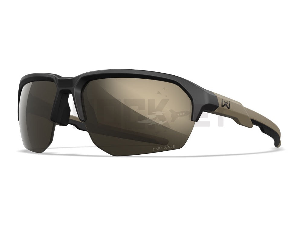 【WILEY X】WX JAKL CAPTIVATE NP Tungsten Mirror (Grey) [Matte Black & Tan]