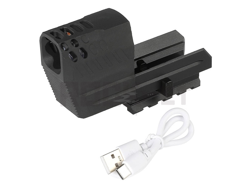 【5KU】SPIRITFIRE Muzzle Flash Tracer Compensator BK for SIG AIR P320 M18