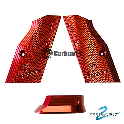 【Carbon8】SHADOW-2専用 アルミニウム SHORTグリップ & マグウェル