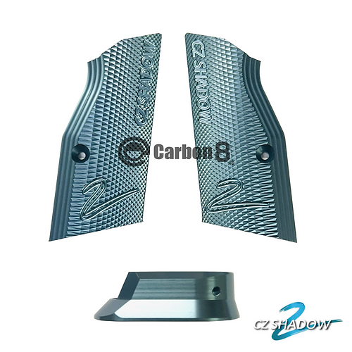 【Carbon8】SHADOW-2専用 アルミニウム SHORTグリップ & マグウェル
