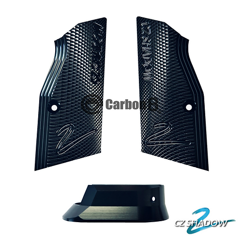 【Carbon8】SHADOW-2専用 アルミニウム SHORTグリップ & マグウェル