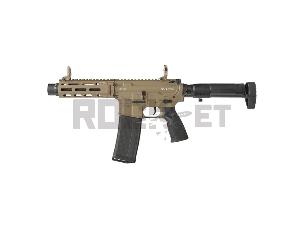 【EMG/CYMA Plus】DD105B Daniel Defense DDM4 PDW SBR FDE AEG (Official Licensed/JAPAN Ver./Platinumシリーズ/Eshooter電子トリガー搭載/180日安心保障/電動ガン)