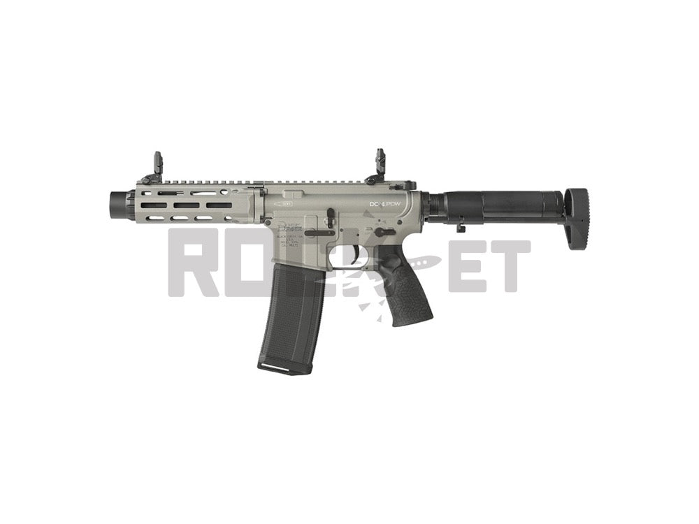 【EMG/CYMA Plus】DD105B Daniel Defense DDM4 PDW SBR SilverGray AEG (Official Licensed/JAPAN Ver./Platinumシリーズ/Eshooter電子トリガー搭載/180日安心保障/電動ガン)