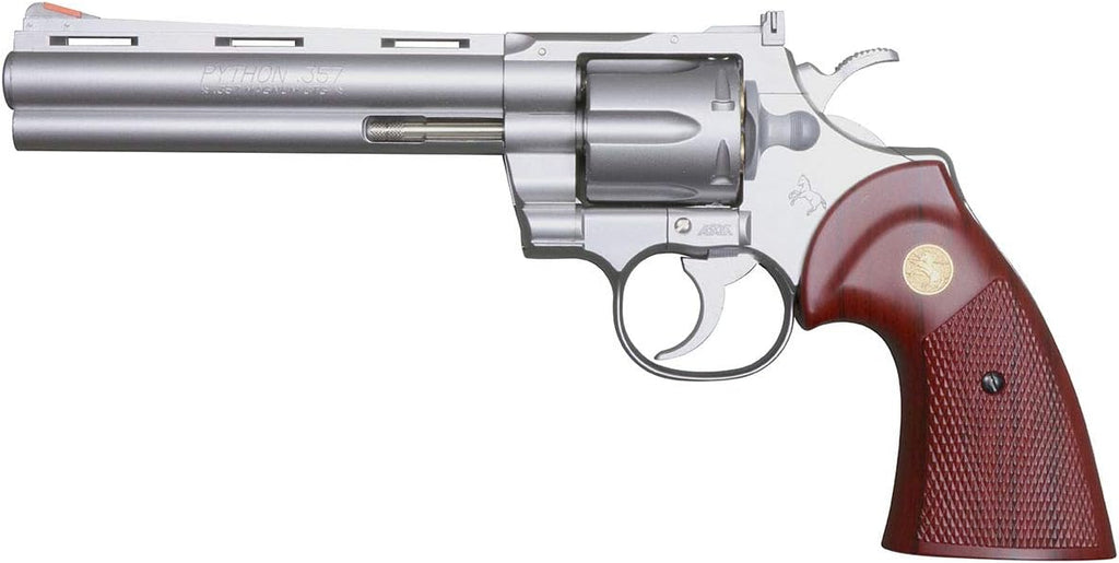 【クラウンモデル】コルトパイソン .357マグナム 6インチ シルバータイプ ガスリボルバー 18才以上用