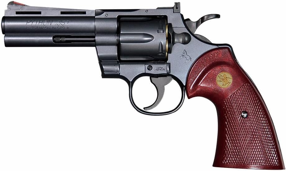 クラウンモデル】COLT PYTHON 4インチ ブラック ウッドタイプグリップ