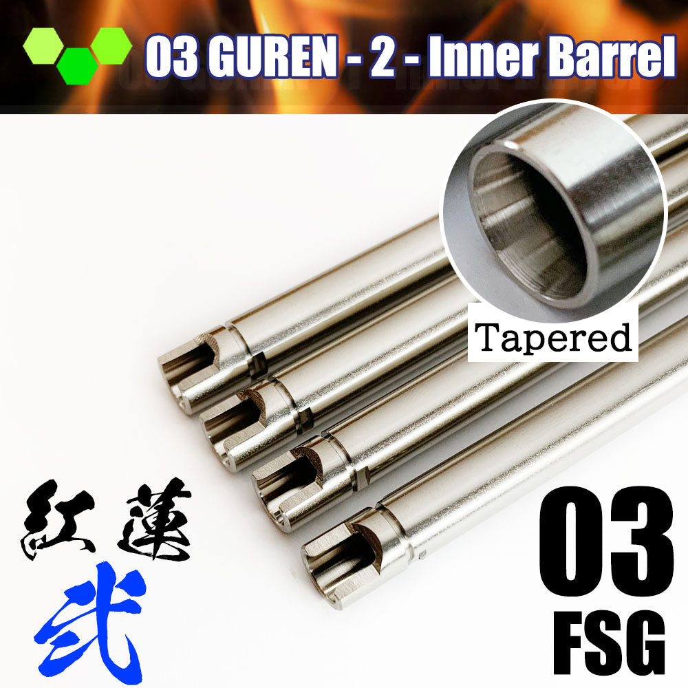 [da Vinci Custom] 03 Guren "2" Fixed Slide Gas Gun Inner Barrel