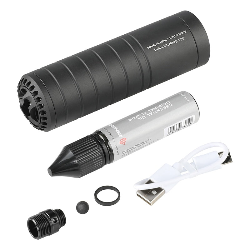 【Eshooter】MASTER x SILO - FLARE Smoky BT 弾速計一体型 レインボーフラッシュ＆スモーク トレーサー(発煙＆マズルフラッシュ機能/スマホ連動/技適取得)