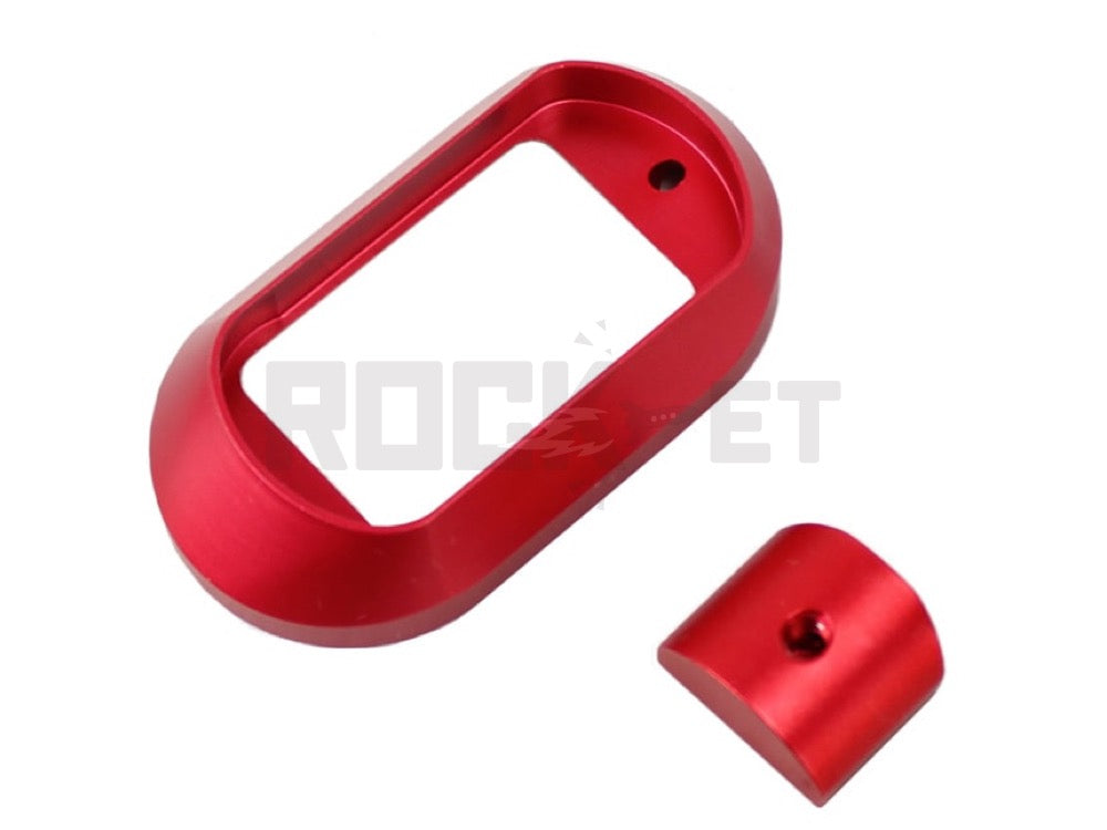 【5KU】G17 IPSCスタイルマグウェル RED