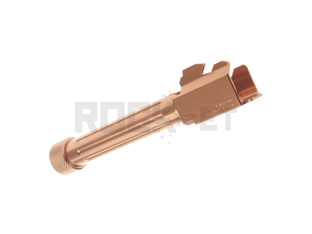 【5KU】G17用フルートタクティカルゴールドバレル 14mm-