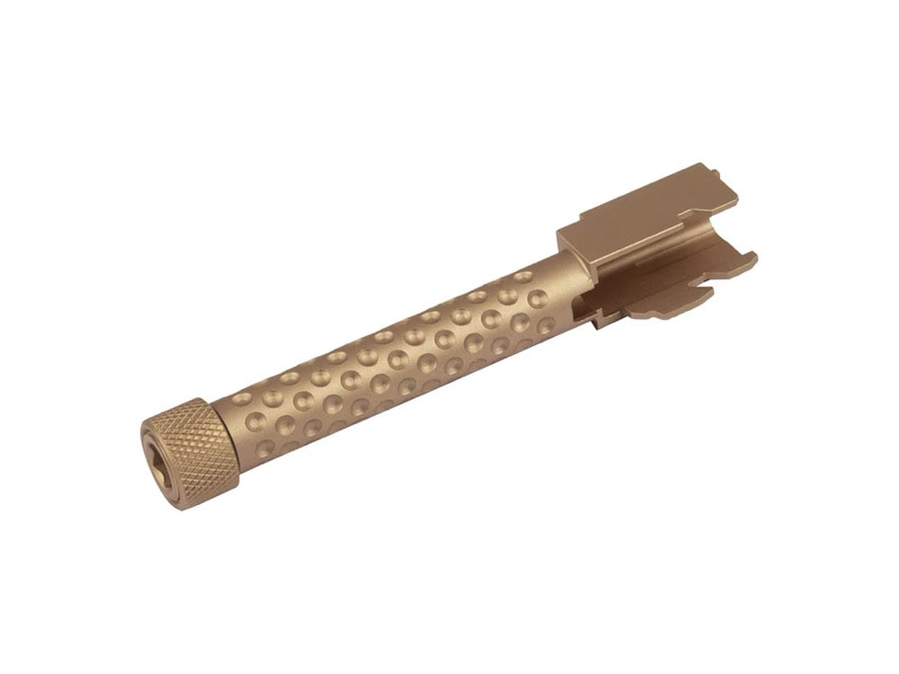 【5KU】ゴールドタクティカルバレル 14mm逆ネジ- G17用