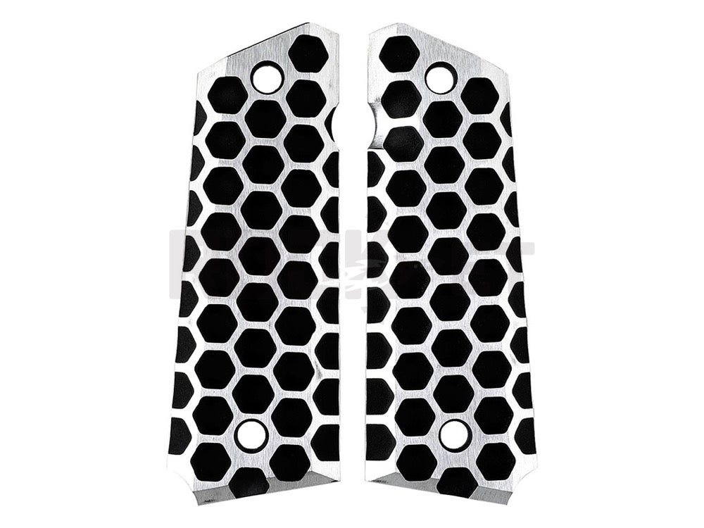 [5KU] Hexagon Skeleton Grip Panels (for Tokyo Marui M1911) 2-Tone
