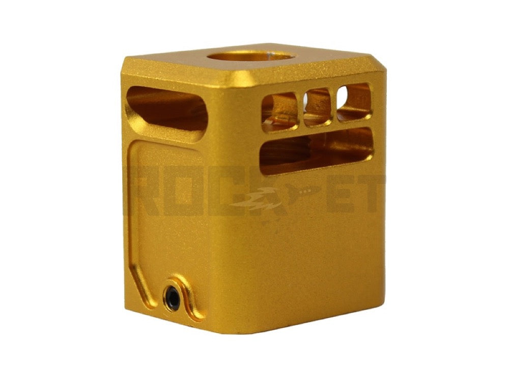 【5KU】Glock Micro Comp V3 コンペンセイター GOLD 14mm逆ネジ
