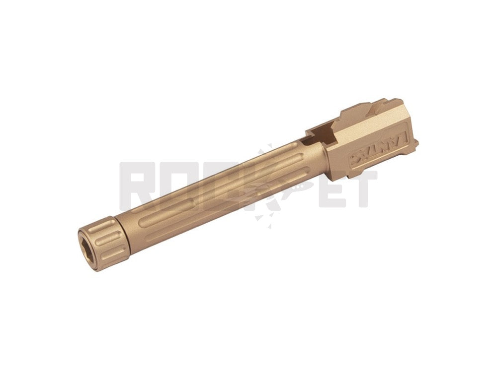 【5KU】LANTAC 9INE Style Tactical Outer Barrel 14mm- / G17 Compatible GOLD