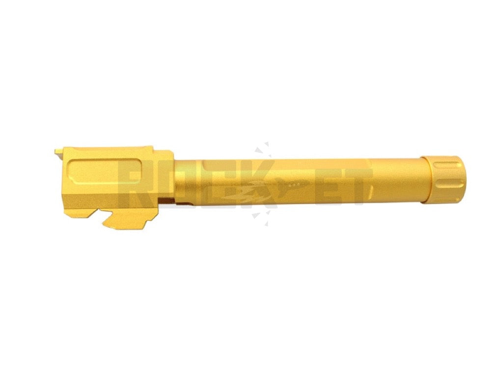 【5KU】FIスタイル タクティカルアウターバレル 14mm-/G17対応 GOLD