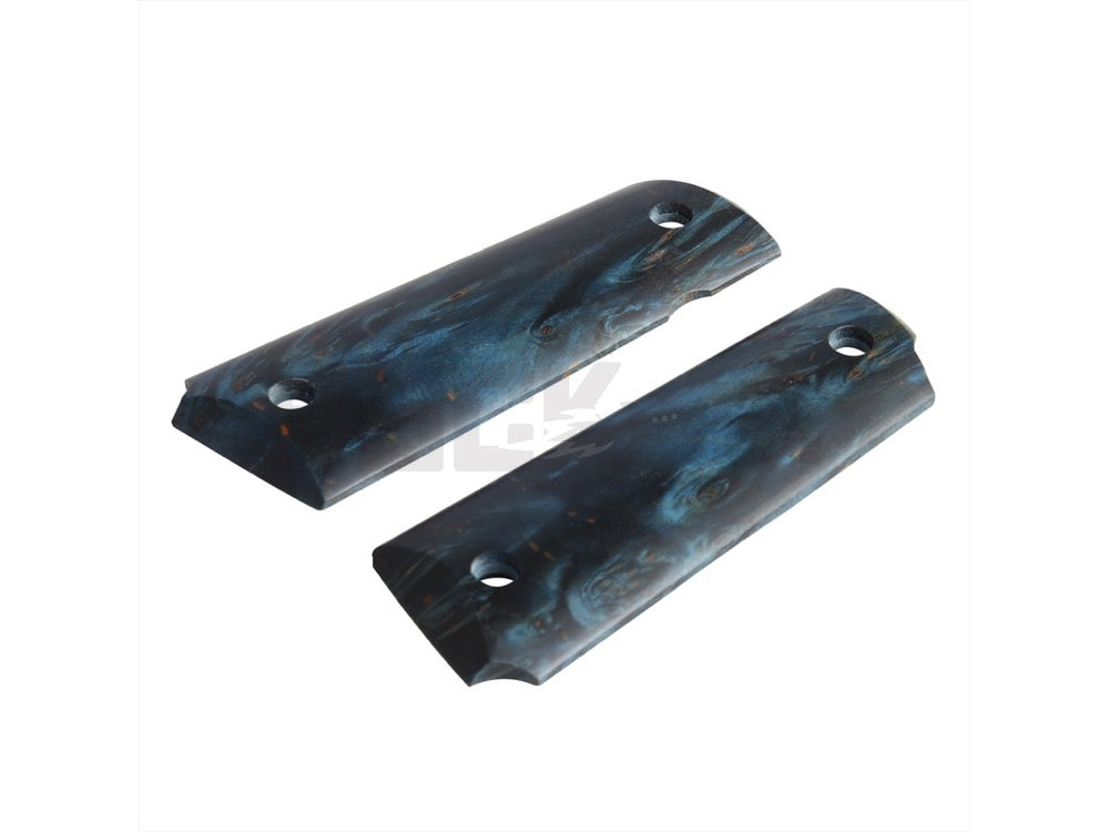 【5KU】M1911 Stabilized Wood グリップパネル Blue