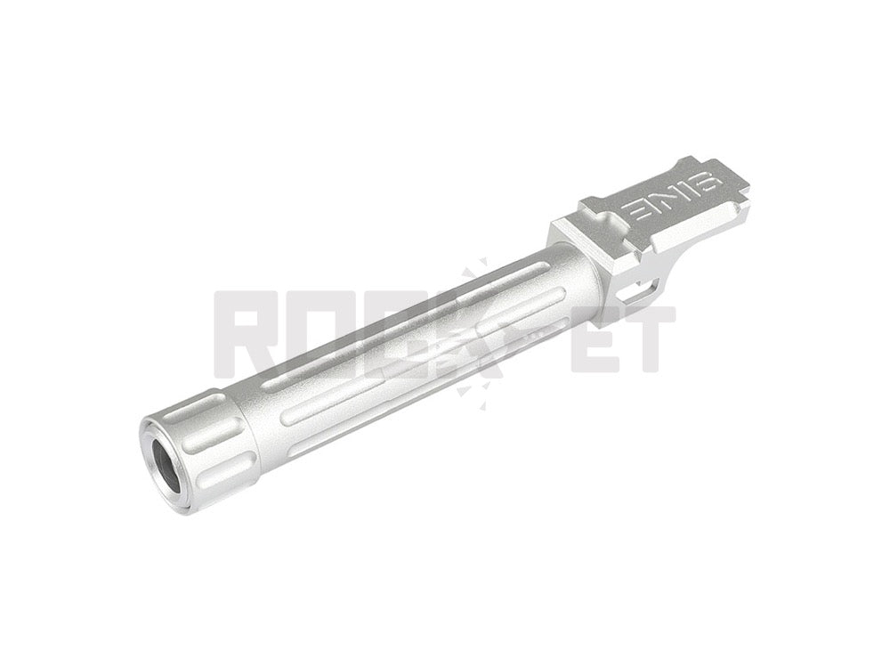 【5KU】LANTAC 9INEスタイルタクティカルアウターバレル SV (14mm逆ネジ/東京マルイ G19対応）