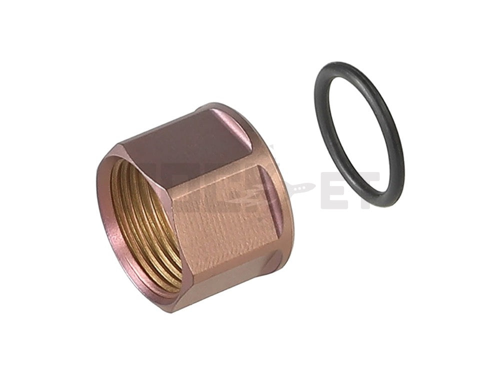 【5KU】Dead Air タイプ リムファイアスレッド プロテクター カバー 14mm逆ネジ 対応 Bronze