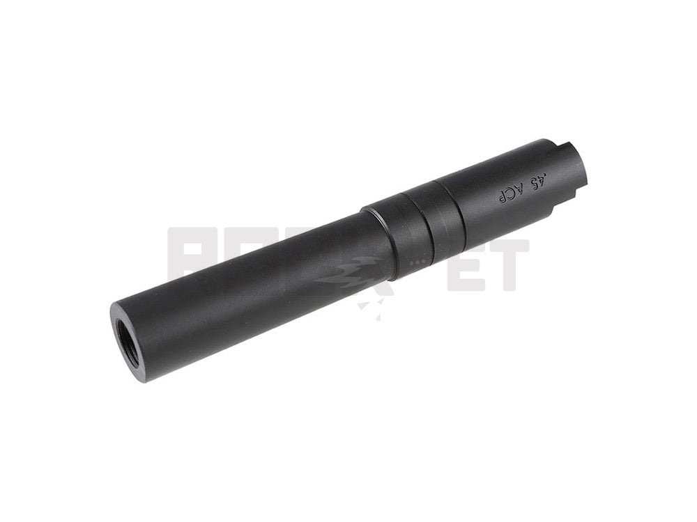 【5KU】Tactical Outer Barrel 4.3inch (11mm CW/Tokyo Marui Hi-CAPA compatible) BK