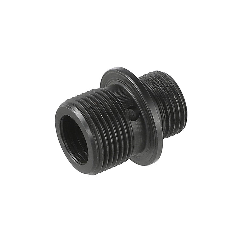 [5KU] Steel 12mm CCW to 14mm CCW Adapter, Short, Black 