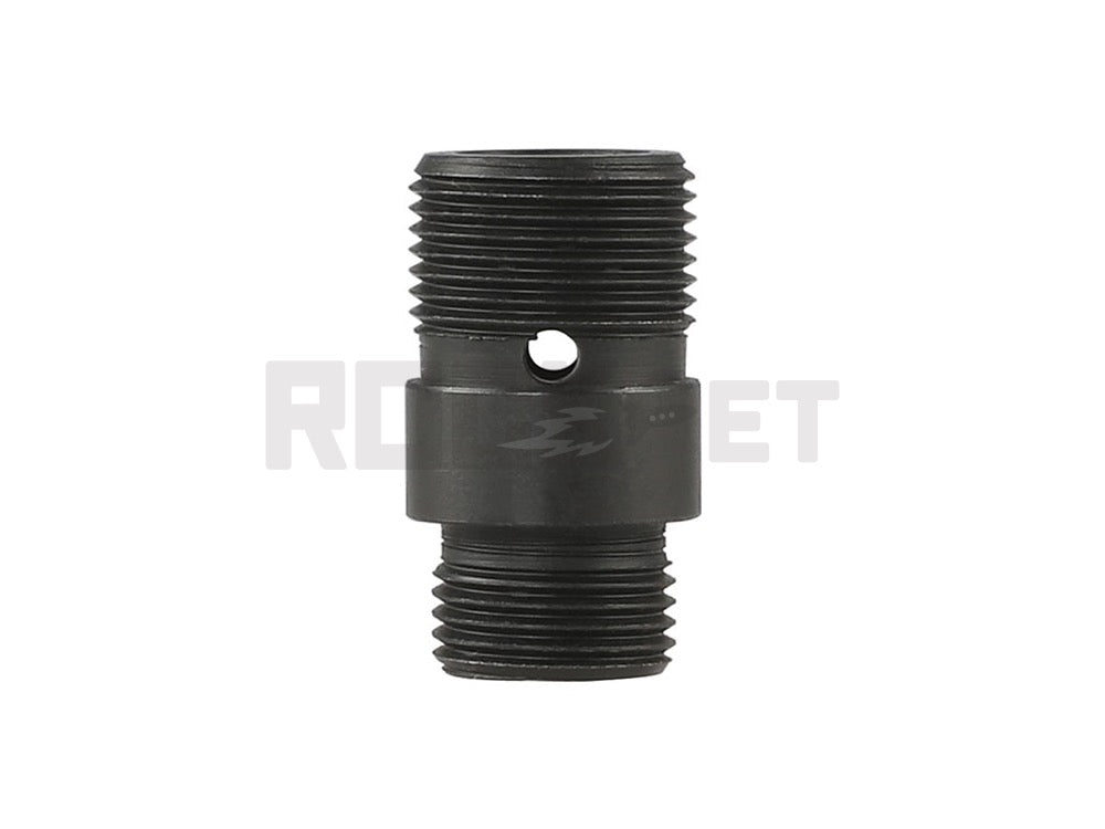 【5KU】Steel 12mm CCW to 14mm CCW Thread Adapter BK