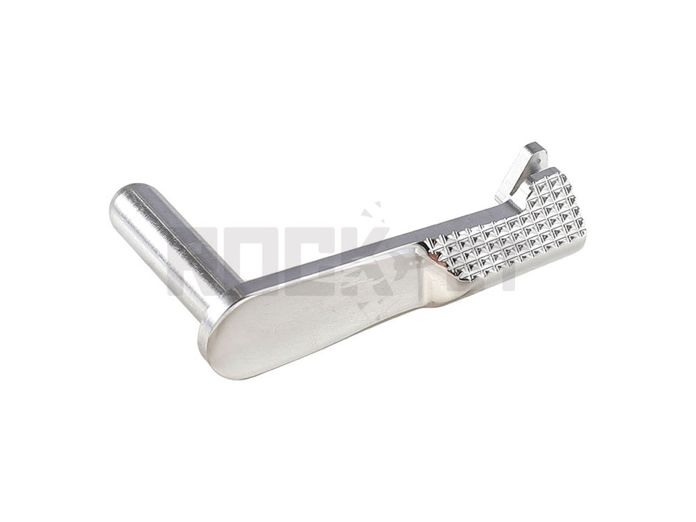 [5KU] Stainless Steel Slide Stop Type 2 (Tokyo Marui Hi-CAPA/1911) SV