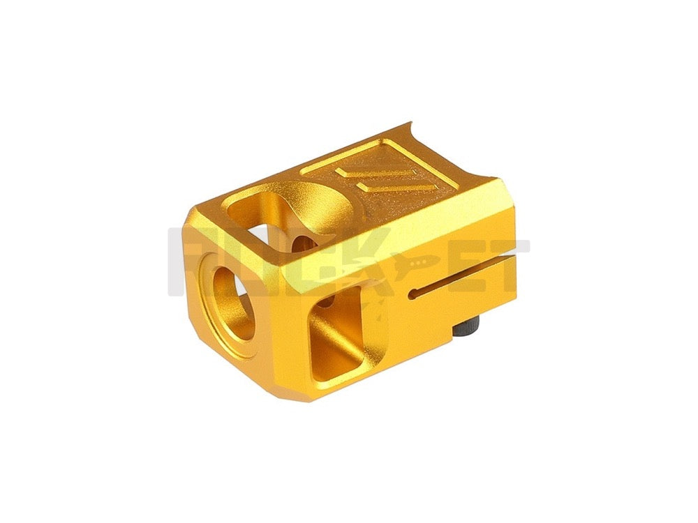 【5KU】ZEV PROタイプ コンペンセイター V2 (14mm逆ネジ/G17/19 Gen.5)Gold
