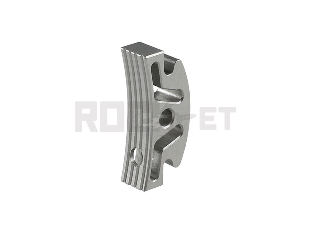 【5KU】Module Trigger Shoe Type2/D S Size Silver (Compatible with Tokyo Marui Hi-Capa)
