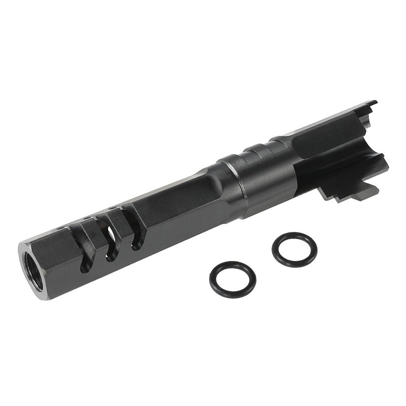 【5KU】HEXA タイプ ステンレス アウターバレル BK 東京マルイ ハイキャパ4.3対応